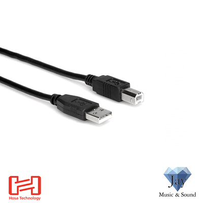 [HOSA] 호사 USB-205AB USB 케이블 - Type A to Type B 1.52m (5ft)