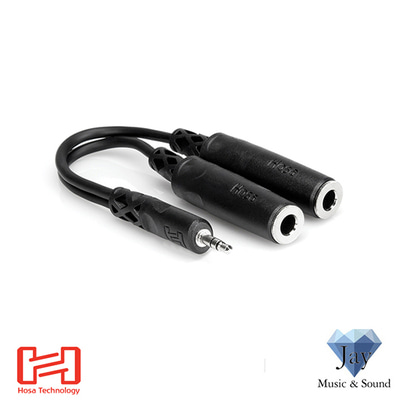[HOSA] 호사 YMP-233 Y Cable 듀얼 헤드폰잭 - 3.5 mm TRS to Dual 1/4 in TRSF