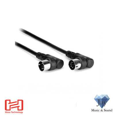 [HOSA] 호사 MID-305RR Right-angle MIDI Cable - 5-pin DIN to Same 5ft (1.52m